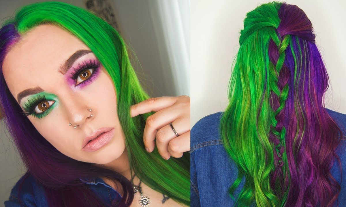 What Happens When You Put Purple Dye Over Green Hair?